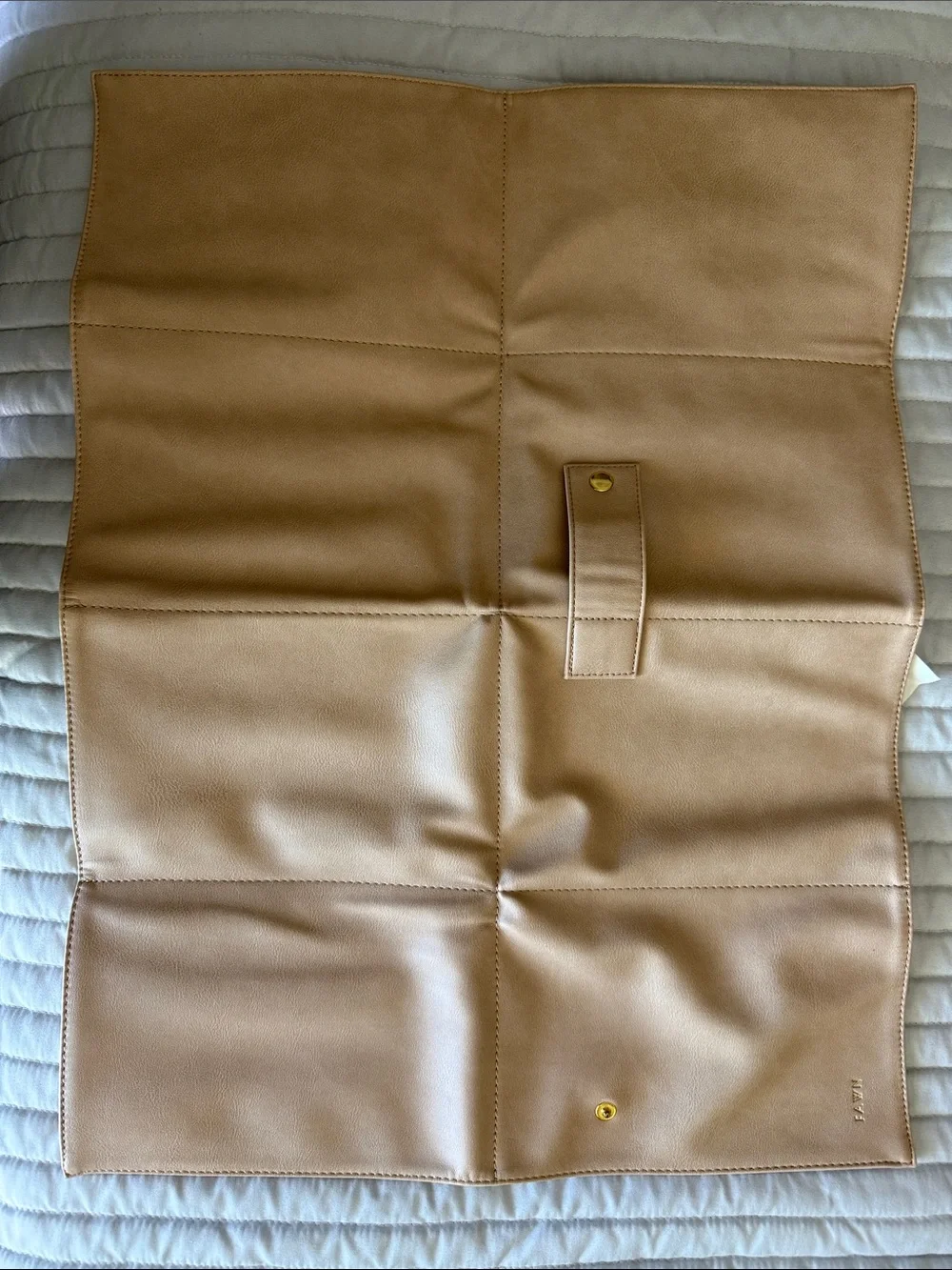 Fawn Design Neutral Beige Convertible Leather Backpack